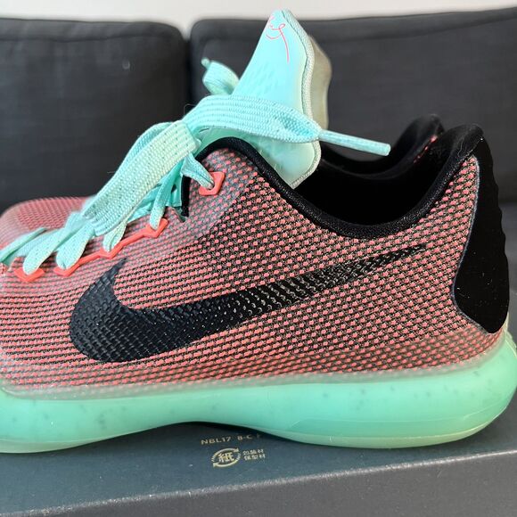 Nike Kobe X 10 GS Easter Hot Lava Sunset Glow Basketball Shoes Youth Size 6.5Y - Picture 11 of 12
